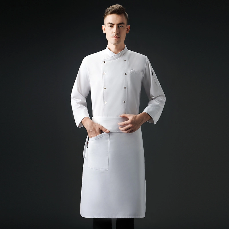high quality cotton blends bread sop double breasted button chef jacket chef workwear