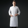 high quality cotton blends bread sop double breasted button chef jacket chef workwear Color White