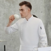 side openning good fabric bread store chef jacket chef workwear