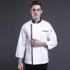 England long sleeve contrast hem bread shop chef jacket chef baking workwear