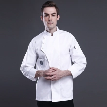 England long sleeve contrast hem bread shop chef jacket chef baking workwear 