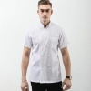 England short sleeve contrast collar bread shop chef jacket chef baking workwear  Color White