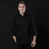 classic high quality short sleeve grey collar white jacket bread shop chef jacket chef  workwear  Color Black
