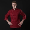 high quality side openning bread shop chef jacket chef  shirt workwear  Color Red