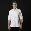 high quality front openning Chinese bread shop chef jacket chef  shirt workwear  Color White