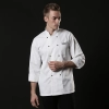 right openning small button winter autumn chef uniform workwear chef coat jacket