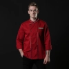 right openning breathable good faric winter autumn chef uniform  chef coat jacket Color Red