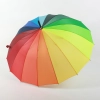 rainbow umbrella colorful straight umbrella wholesale cusomiztion logo Advertising umbrella