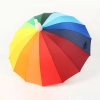 rainbow umbrella colorful straight umbrella wholesale cusomiztion logo Advertising umbrella