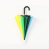 rainbow umbrella colorful straight umbrella wholesale cusomiztion logo Advertising umbrella