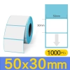 cross direction 50x30 Thermal paper label printing paper Color Color 1