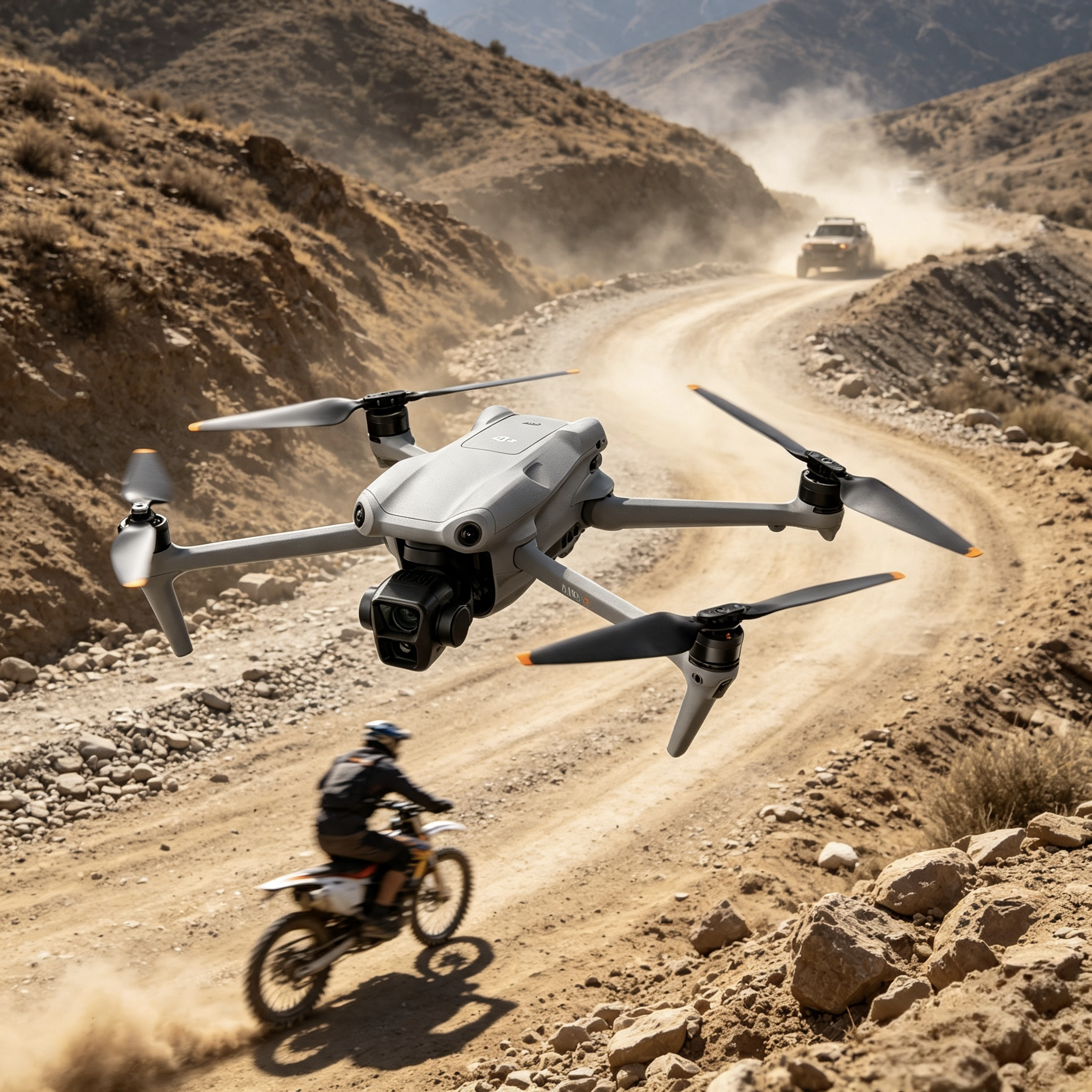 DJI Air 3 (DJI RC-N2) DJI Air 3 foldable drone with dual cameras