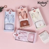 lovely cute cartoon wired earphone girl student earphone (lot/3pcs)