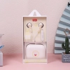 lovely cute cartoon wired earphone girl student earphone (lot/3pcs) Color White