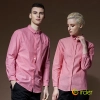 fashion Europe restaurant cafe bar wait staff uniform long sleeve stripes waiter jacket dealer shirt