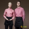 fashion Europe restaurant cafe bar wait staff uniform long sleeve stripes waiter jacket dealer shirt