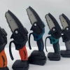 small 4 inch hand-held household chargeable lithium battery hand electric chain saw graden farm using