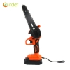 2023 Europe small 6 inch hand-held ithium battery electric chain saw graden farm power saw
