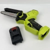 6 inch hand-held DC ithium battery graden farm wood cutting green power eletric chain saw