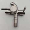 stainless steel washing machine double handle faucet  fast on faucet fof2469
