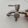 stainless steel washing machine double handle faucet  fast on faucet fof2469