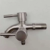 stainless steel washing machine double handle faucet  fast on faucet fof2469