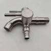 stainless steel washing machine double handle faucet  fast on faucet fof2469