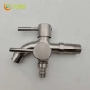 stainless steel washing machine double handle faucet  fast on faucet fof2469