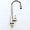 304 stainless steel household kitchen faucet 360°  rotation single cold water faucet