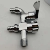 factory supplier  DN15 fast on faucet 2H dual outlets water tap