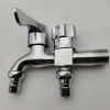 factory supplier  DN15 fast on faucet 2H dual outlets water tap