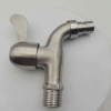 wall mount stainless steel SUS304 decoration household bathroom fast on faucet 1/2 inch DN15 water tap