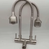 Europe SUS304 stainless steel kitchen faucet water tap household  hot/cold water inlets