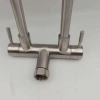 Europe SUS304 stainless steel kitchen faucet water tap household  hot/cold water inlets