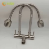 Europe SUS304 stainless steel kitchen faucet water tap household  hot/cold water inlets