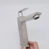 high quality Square column only cold water taphole stainless steel lavatory faucet water tap
