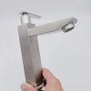 high quality Square column only cold water taphole stainless steel lavatory faucet water tap