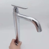 factory single cold water taphole stainless steel basin faucet lengthen lavatory water tap