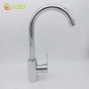 factory single cold water taphole brass bottom stainless steel basin faucet lengthen lavatory water tap