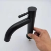 black baking paint single cold water taphole stainless steel basin faucet lavatory water tap factory wholesale