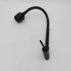 black baking finish big head stainless steel single taphole kitchen wall mounted faucet lavatory water tap