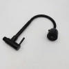 black baking finish big head stainless steel single taphole kitchen wall mounted faucet lavatory water tap