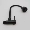 black baking finish big head stainless steel single taphole kitchen wall mounted faucet lavatory water tap