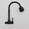black baking finish big head stainless steel single taphole kitchen wall mounted faucet lavatory water tap