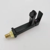 ENgland black square baking finish basin faucet lavatory deck water tap zinc alloys