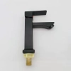 ENgland black square baking finish basin faucet lavatory deck water tap zinc alloys