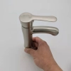 zinc alloy wiredrawing basin faucet lavatory faucet water tap manufacture rebrand supported