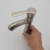 zinc alloy wiredrawing basin faucet lavatory faucet water tap manufacture rebrand supported