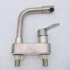 dual topholes hot/cold water 304 stainless steel countertop basin faucet lavatory faucet water tap rebrand supported