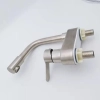 dual topholes hot/cold water 304 stainless steel countertop basin faucet lavatory faucet water tap rebrand supported